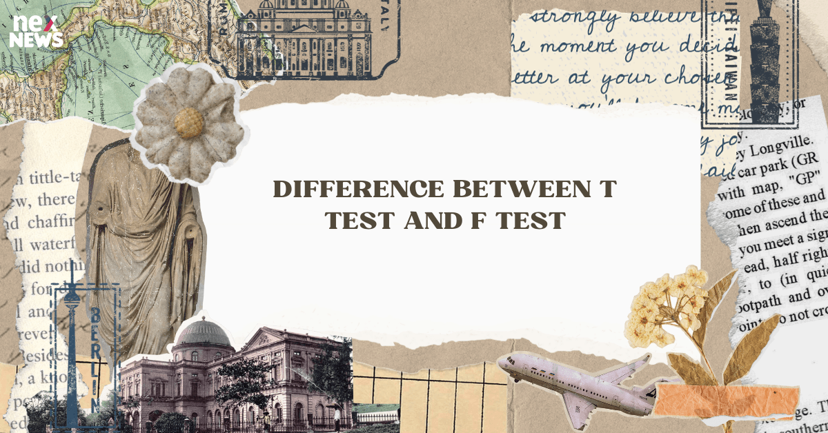 Difference Between T Test and F Test